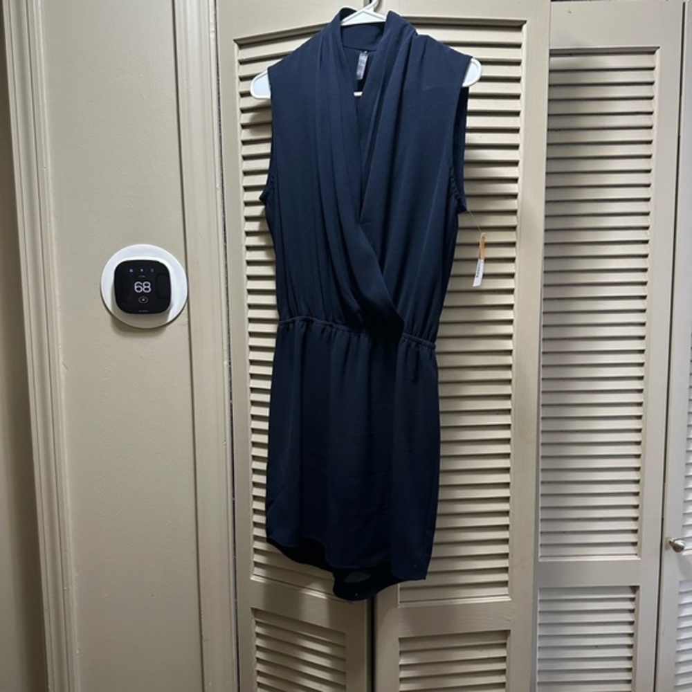 Single Navy Midi Dress
